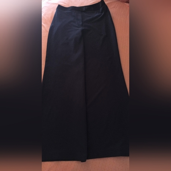 Wide Leg Tuxedo Pant H&M Size 12 Color Bluish Purple w Black Stripe - Picture 6 of 6